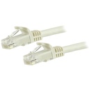 Cable red de 1.8m blanco cat6 ethernet gigabit sin enganches