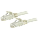 Cable 5m red ethernet utp cat6 snagless blanco rj45