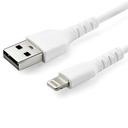 Cable de 2m usb a lightning certificado mfi apple blanco