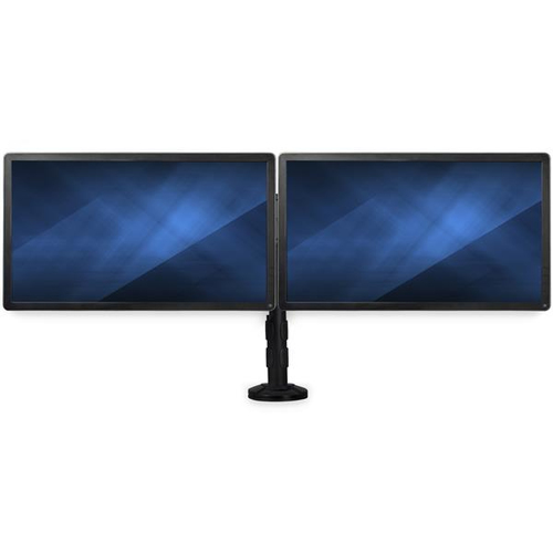 Brazo soporte de mordaza/ojal para escritorio - 2 monitores