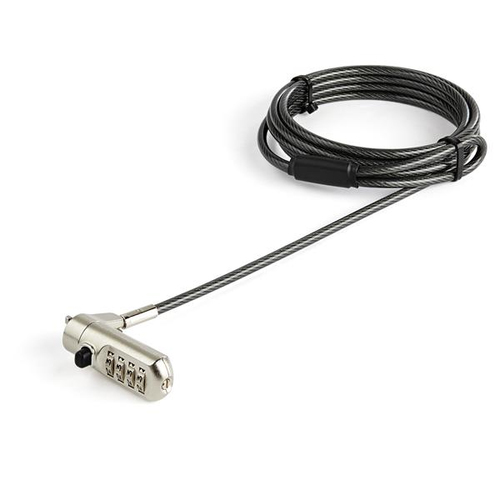 Candado para laptop con cable de 2m - ranura nano - con clave