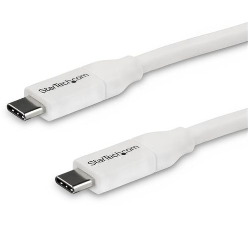 Cable de 4m usb-c a usb tipo c con pd 5a usb 2.0 blanco