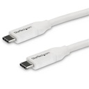 Cable de 4m usb-c a usb tipo c con pd 5a usb 2.0 blanco