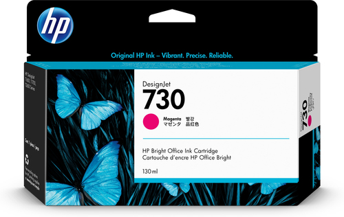 Hp 730 magenta 130ml tinta amplio formato p2v63a