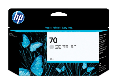 Hp 70 gris claro 130ml tinta amplio formato c9451a