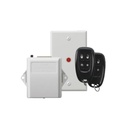 Receptor Universal con Conexión Directa al Keybus del Panel de Alarma con Relevador Auxiliar para Abrir Puertas de Garage o Apli