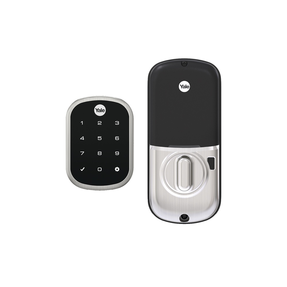 Cerradura autónoma assure yrd256, niquel satinado, teclado discreto al frente,  pin, posible integración con zwave y apertura po