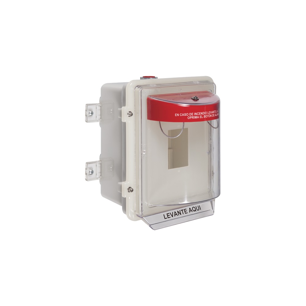 Protector para Alarma de Incendio Estación Manual Fabricado en Policarbonato Súper Fuerte Para Uso en Exterior