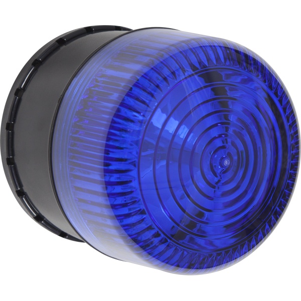 Alarma de una zona para uso en exterior, notificación audible y visible, color azul