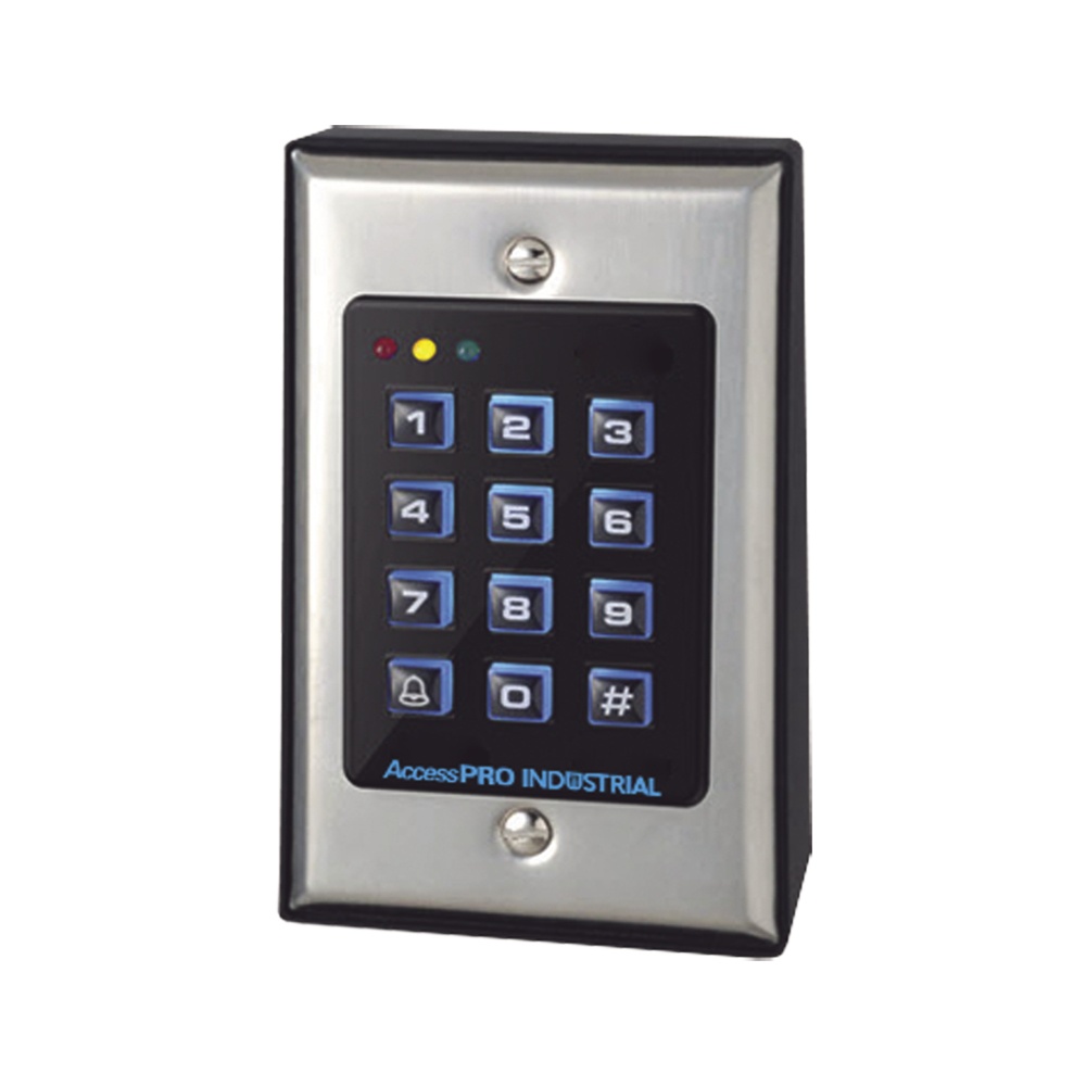 Teclado autónomo con lector de proximidad integrado para interior.