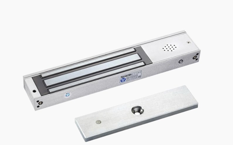 Chapa magnética 600lb con  buzzer de alarma de puerta abierta / led indicador de estado /  sensor de estado de placa/ libre de m