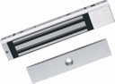 Chapa magnética de 600 lbs (280 kg) / montaje en puerta normal o de vidrio / certificado ce /  para uso en interior / indicador 