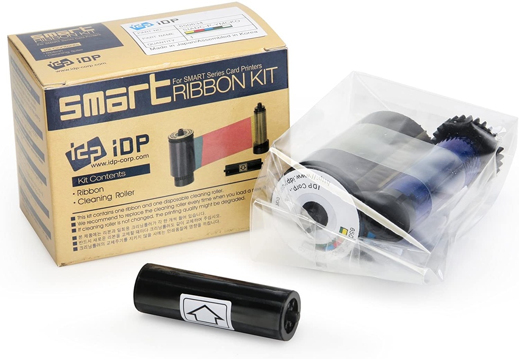 Cinta IDP 650634 YMCKOP Full Color 250 Impresiones para SMART50/SMART30