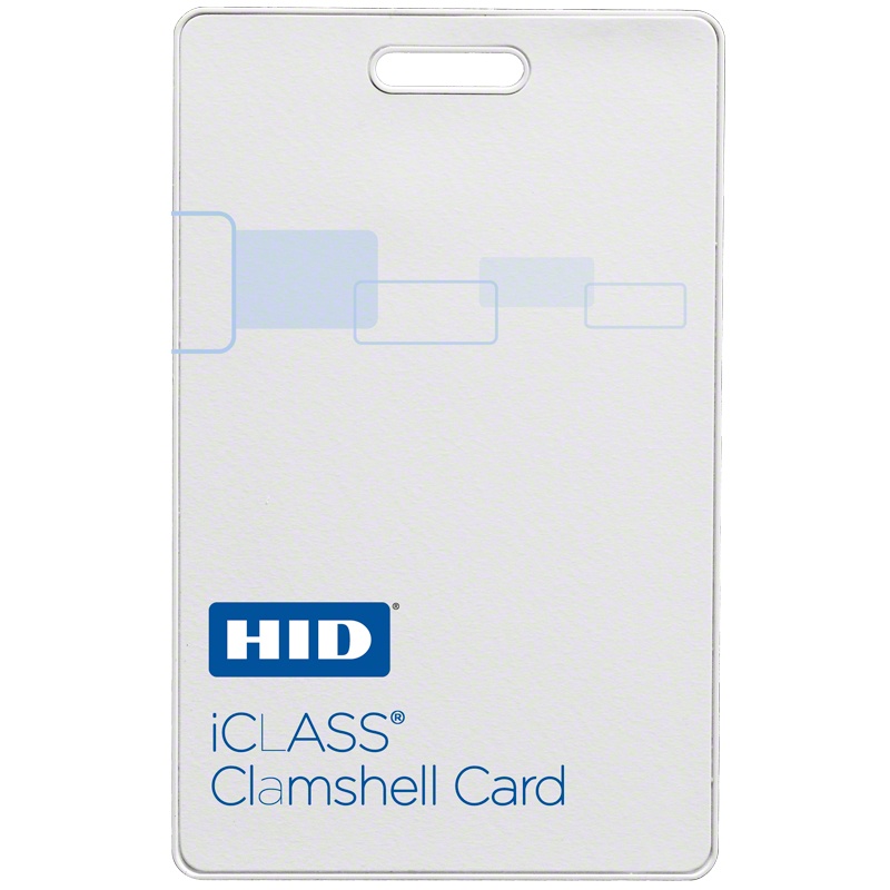Tarjeta iclass clamshell (gruesa) / 2 k memoria / garantía de por vida