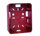 Caja para montaje de sirena/estrobo, color rojo