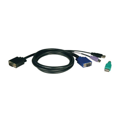 Juego de cables combinados usb ps2 para kvms etcontroller serie 80