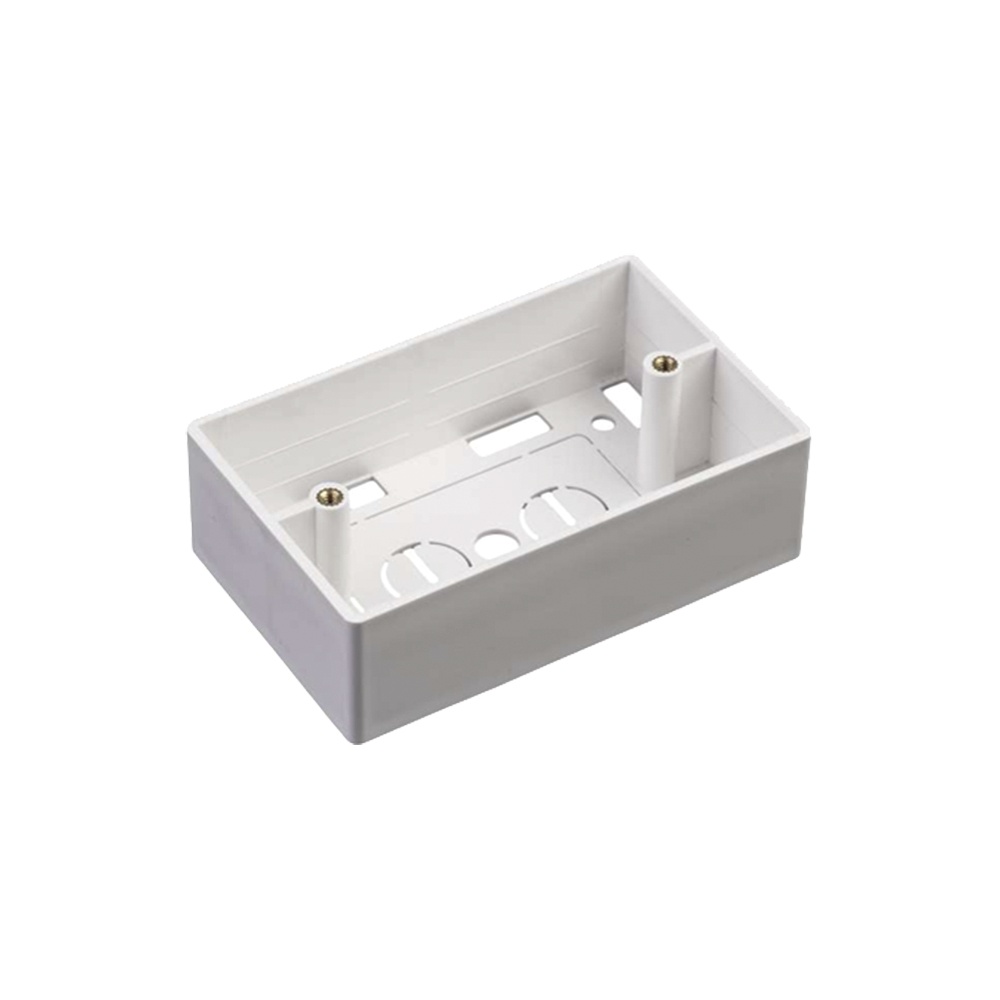 Caja de pared universal, color blanco, para montaje con placas de pared 