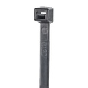 Cincho de nylon 6.6 stronghold™, de 200mm de largo, color negro, exterior resistente a rayos uv, paquete de 100pz