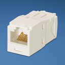 Conector jack rj45 estilo tg, mini-com, categoría 6a, de 8 posiciones y 8 cables, color negro