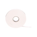 Cinta doble cara, con adhesivo acrílico, 19.1mm de ancho, rollo de 6.4m, color blanco