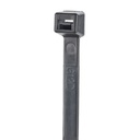 Cincho de nylon 6.6 stronghold™, de 100mm de largo, color negro, exterior resistente a rayos uv, paquete de 100pz