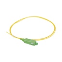 Pigtail de fibra óptica monomodo sc/apc, simplex de 1 metro