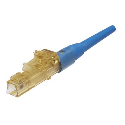 Conector de fibra óptica lc simplex opticam, monomodo 9/125 os2, pre-pulido, color azul