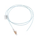 Pigtail de fibra óptica lc simplex, multimodo om3 xglo 50/125, ofnr, color aqua, 1 metro