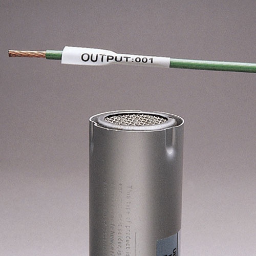 Casete de etiquetas de poliolefina de cinta continua, tubo termocontráctil, 8.6 mm de ancho, 2.4 m de largo, para cables de 1.5 