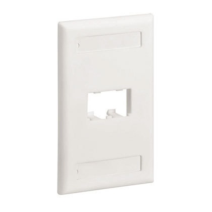 Placa De Pared Vertical Clásica Panduit Salida Para 2 Puertos Mini-com Con Espacios Para Etiquetas