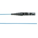 Pigtail de fibra óptica lc simplex, multimodo om3 50/125, 900um, color aqua, 2 metros