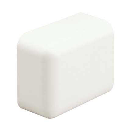Tapa final, para uso con canaleta ld10, material abs, color blanco mate