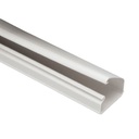 Canaleta ld10 de pvc rígido, con cinta adhesiva para instalación sin herramientas, de 38.4 x 24 x 1828.8 mm, color blanco