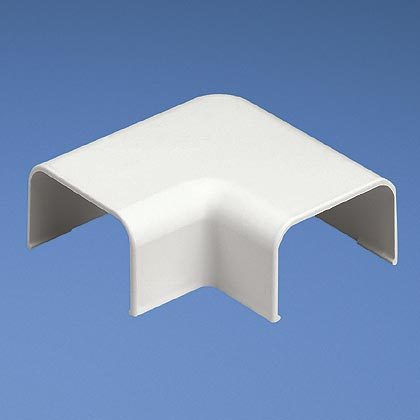 Conexión en ángulo recto "l", para uso con canaleta ld3, material abs, color blanco mate