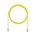 Cable de parcheo tx6, utp cat6, diámetro reducido (28awg), color amarillo, 5ft 