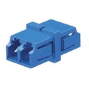 Módulo acoplador lc duplex, para fibra monomodo, color azul
