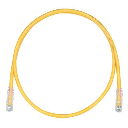 Cable de parcheo tx6, utp cat6, 24 awg, cm/lszh, color amarillo, 1ft