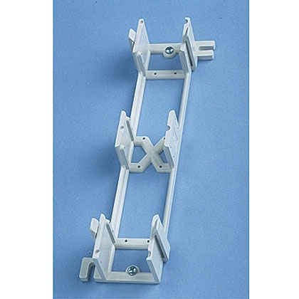 Montaje de pared para panel de parcheo de 12 puertos, color blanco