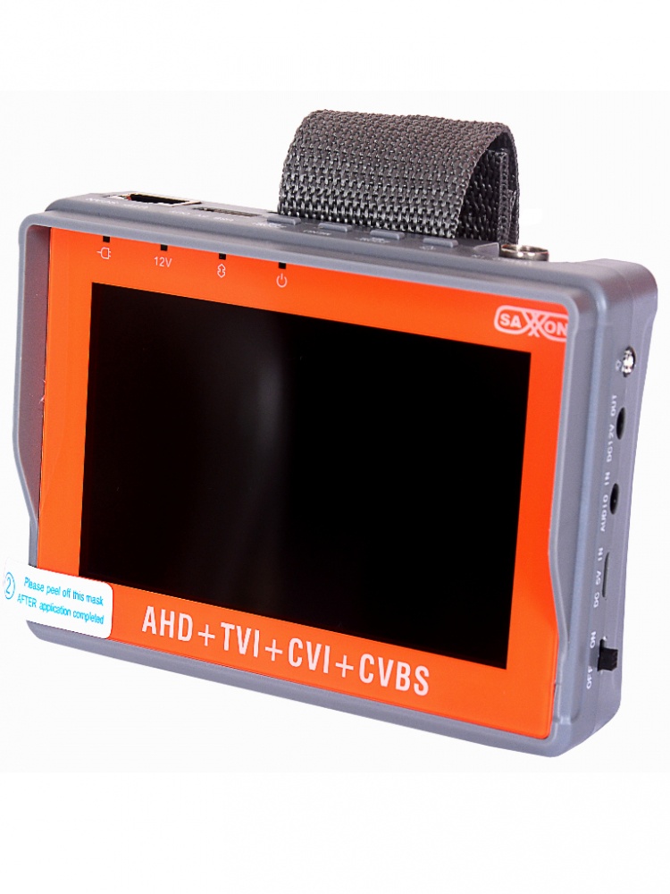 Saxxon tes07mc- probador de video de pulsera con pantalla de 4 pulgadas/ soporta resolución de hasta 5 megapíxeles/ soporta: hdc