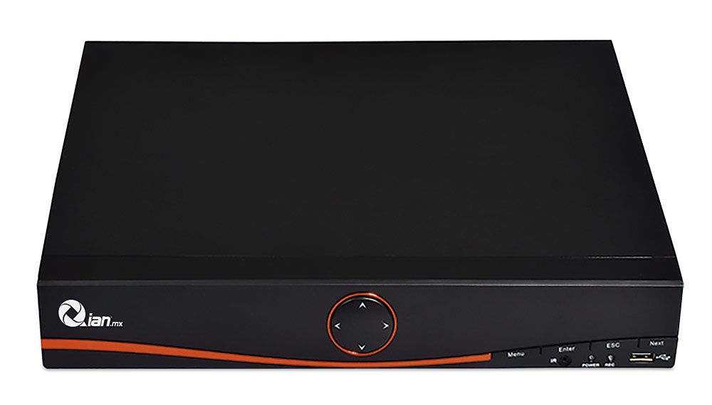 DVR De 16 Canales YAO DVR Qian Para 1 Disco Duro Máx 6TB 2x USB 2.0 1x RJ-45