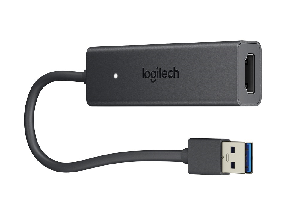 Adaptador Logitech USB 2.0/3.0 Macho - HDMI Hembra Negro