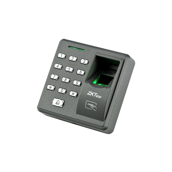 Lector de huella y proximidad con teclado autónomo, 500 huellas/500 tarjetas/8 passwords