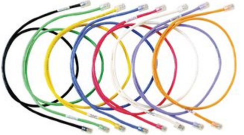 Cable de parcheo utp cat6a, cm/lszh, diámetro reducido (28awg), color amarillo, 7ft