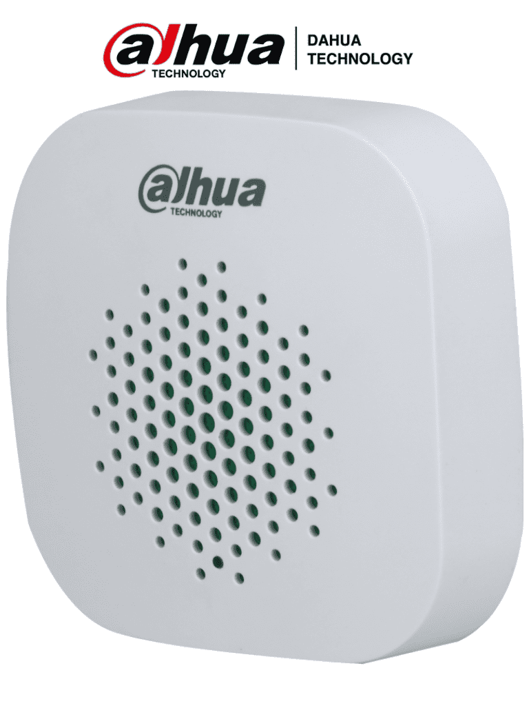 Dahua dhi-ara12-w2 -sirena inalámbrica interior/  105 db +- 3/ 3 niveles de volumen/ función de salto de frecuencia/ comunicació