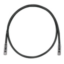 Cable de parcheo tx6, utp cat6, 24 awg, cm/lszh, color negro, 3 ft.