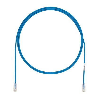 Cable de parcheo utp cat6a, cm/lszh, diámetro reducido (28awg), color azul, 15ft