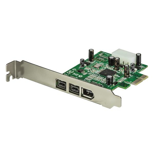 Adaptador tarjeta pci express firewire 800/400 3 puertos 1394a.