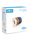 Dahua pfm920i-5eu-u-100 - bobina de 100 mts de cable utp cat5e/ 100% cobre/ color blanco/ cubierta retardante de flama con certi