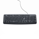 Teclado verbatim alámbrico usb color negro