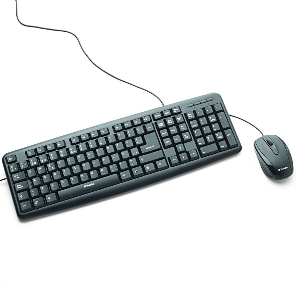 Kit De Teclado Y Mouse Verbatim 98111 USB Español